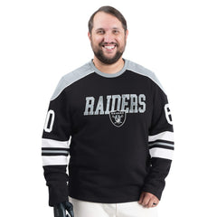 G-III Sports by Carl Banks Adaptive Lord Stanley Crewneck Sweatshirt - Las Vegas Raiders Sweatshirts