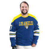 G-III Sports by Carl Banks Adaptive Lord Stanley Crewneck Sweatshirt - Los Angeles Rams Sweatshirts