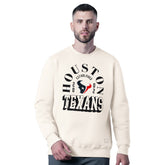 MSX by Michael Strahan Whiteout Tri-Blend Sweatshirt - Houston Texans Sweatshirts