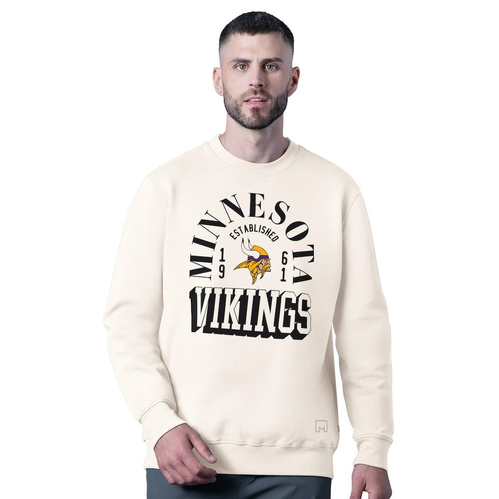 MSX by Michael Strahan Whiteout Tri-Blend Sweatshirt - Minnesota Vikings Sweatshirts