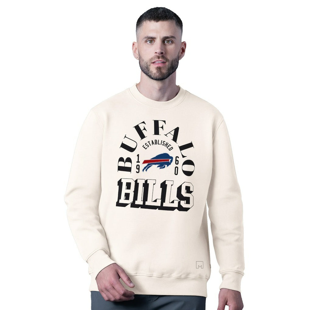 MSX by Michael Strahan Whiteout Tri-Blend Sweatshirt - Buffalo Bills Sweatshirts