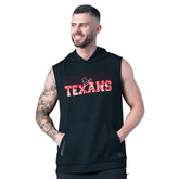 MSX by Michael Strahan Tri-Blend Rebound Sleeveless Hoodie - Houston Texans Hoodies