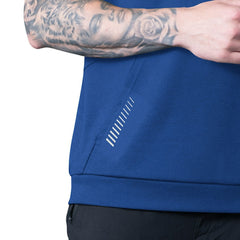 MSX by Michael Strahan Tri-Blend Rebound Sleeveless Hoodie - New York Giants Hoodies