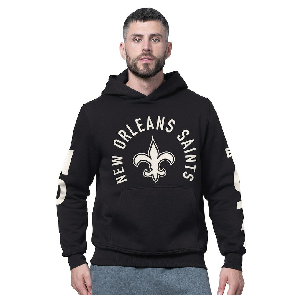 Starter Handoff Fleece Hoodie Sweatshirt - New Orleans Saints Hoodies