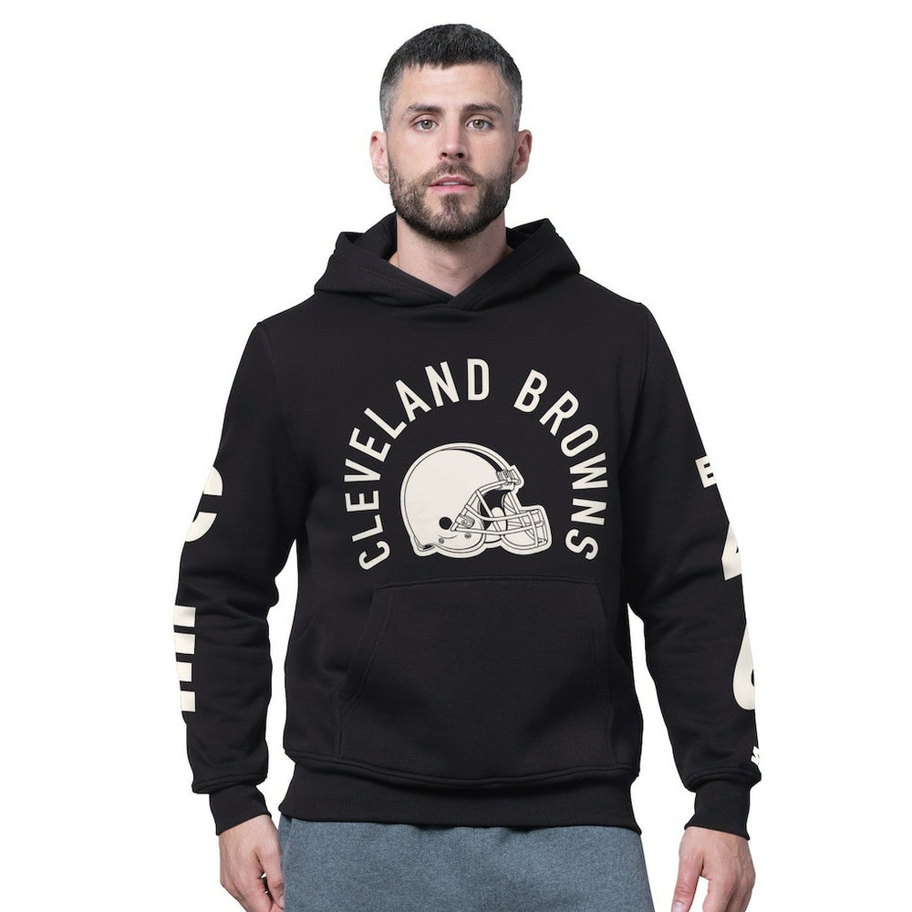 Starter Handoff Fleece Hoodie Sweatshirt - Cleveland Browns Hoodies