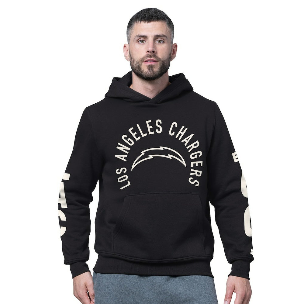 Starter Handoff Fleece Hoodie Sweatshirt - Los Angeles Chargers Hoodies