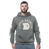 Starter Handoff Vintage Logo Fleece Hoodie Sweatshirt - Denver Broncos Hoodies
