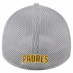 Gray San Diego Padres New Era Visor Paint Splatter 39THIRTY Flex Hat