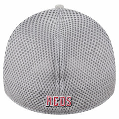 Gray Cincinnati Reds New Era Visor Paint Splatter 39THIRTY Flex Hat