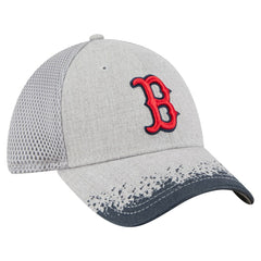 Gray Boston Red Sox New Era Visor Paint Splatter 39THIRTY Flex Hat