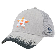 Gray Houston Astros New Era Visor Paint Splatter 39THIRTY Flex Hat