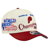Cream/Red Philadelphia Phillies New Era World Series 9FORTY M-Crown A-Frame Adjustable Hat