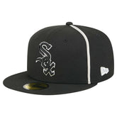 Black Chicago White Sox New Era Soutache 59FIFTY Fitted Hat