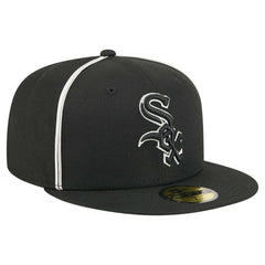 Black Chicago White Sox New Era Soutache 59FIFTY Fitted Hat