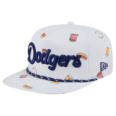 White Los Angeles Dodgers New Era Team Cheer Rope 19TWENTY Adjustable Hat