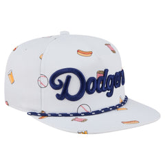 White Los Angeles Dodgers New Era Team Cheer Rope 19TWENTY Adjustable Hat
