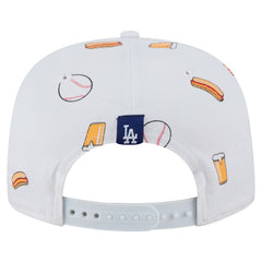 White Los Angeles Dodgers New Era Team Cheer Rope 19TWENTY Adjustable Hat