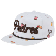 White San Diego Padres New Era Team Cheer Rope 19TWENTY Adjustable Hat