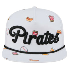 White Pittsburgh Pirates New Era Team Cheer Rope 19TWENTY Adjustable Hat
