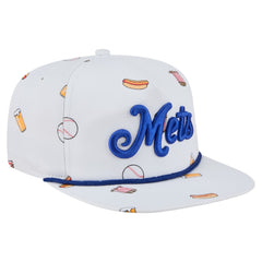 White New York Mets New Era Team Cheer Rope 19TWENTY Adjustable Hat