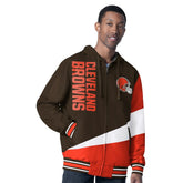 G-III Sports by Carl Banks Dual Threat Reversable Full-Zip Hooded Jacket - Cleveland Browns Jackets
