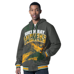 G-III Sports by Carl Banks Dual Threat Reversable Full-Zip Hooded Jacket - Green Bay Packers Jackets