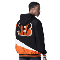G-III Sports by Carl Banks Dual Threat Reversable Full-Zip Hooded Jacket - Cincinnati Bengals Jackets