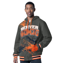 G-III Sports by Carl Banks Dual Threat Reversable Full-Zip Hooded Jacket - Denver Broncos Jackets
