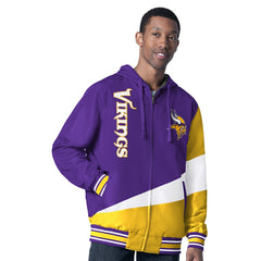 G-III Sports by Carl Banks Dual Threat Reversable Full-Zip Hooded Jacket - Minnesota Vikings Jackets