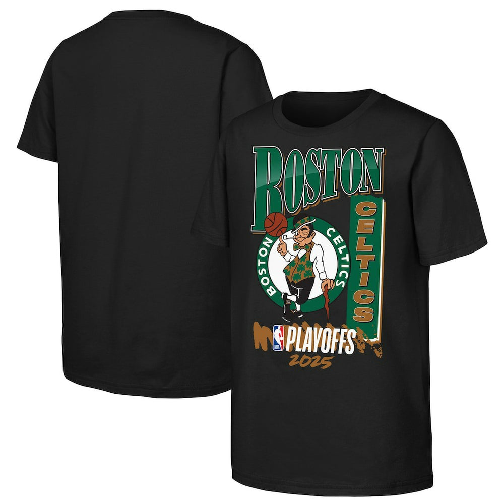 Boston Celtics Youth 2025 NBA Playoffs Hype T-Shirt
