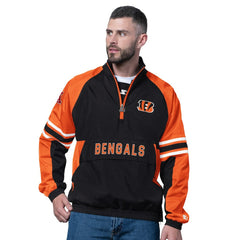 Starter Prospect Half-Zip Pullover - Cincinnati Bengals Pullover