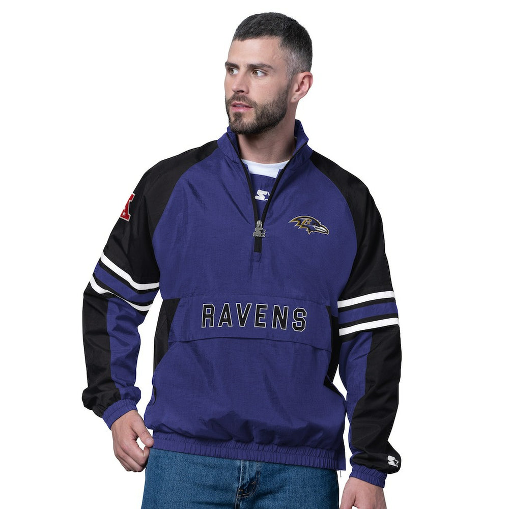 Starter Prospect Half-Zip Pullover - Baltimore Ravens Pullover