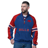 Starter Vintage Logo Prospect Half-Zip Pullover - Buffalo Bills Pullover