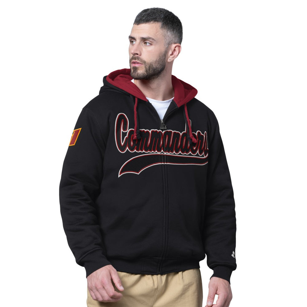 Starter Big Shot Full-Zip Double Hoodie - Washington Commanders Hoodies