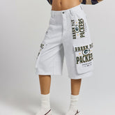Off Season x NFL Women's Fleece Cargo Shorts - Green Bay Packers Shorts