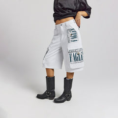 Off Season x NFL Women's Fleece Cargo Shorts - Philadelphia Eagles Shorts