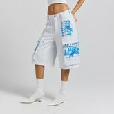Off Season x NFL Women's Fleece Cargo Shorts - Detroit Lions Shorts