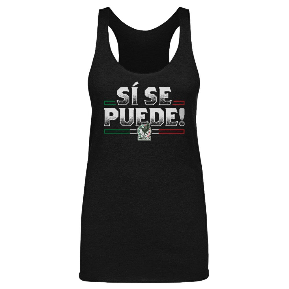 Mexico National Team 500 Level Women's Si Se Puede Tri-Blend Racerback Tank Top