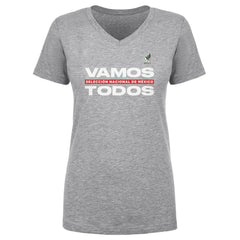 Mexico National Team 500 Level Women's Vamos Todos V-Neck T-Shirt