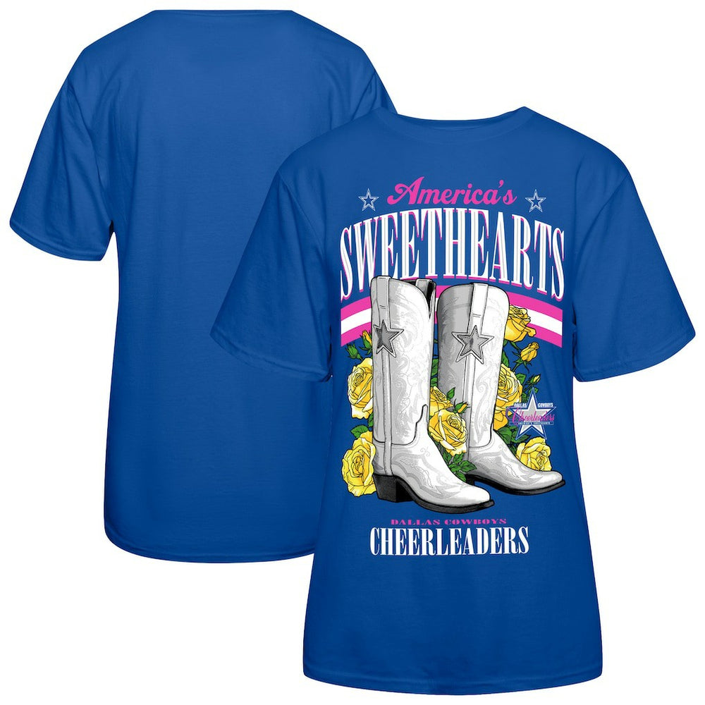 Cheerleaders Women's Sweetheart Boots T-Shirt - Dallas Cowboys T-shirts