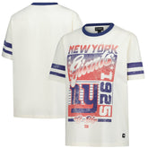 The Wild Collective Women's Vintage Drop Shoulder Oversized Boyfriend T-Shirt - New York Giants T-shirts