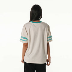 The Wild Collective Women's Vintage Drop Shoulder Oversized Boyfriend T-Shirt - Miami Dolphins T-shirts
