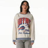The Wild Collective Women's Oversized Vintage French Terry Sweatshirt - Buffalo Bills Sweatshirts