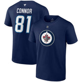 NHL Kyle Connor Winnipeg Jets Fanatics Authentic Stack Name & Number T-Shirt