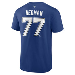 NHL Victor Hedman Tampa Bay Lightning Fanatics Authentic Stack Name & Number T-Shirt