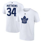 NHL Auston Matthews Toronto Maple Leafs Fanatics Authentic Stack Name & Number T-Shirt