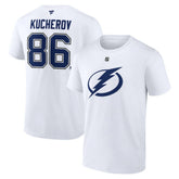 NHL Nikita Kucherov Tampa Bay Lightning Fanatics Authentic Stack Name & Number T-Shirt
