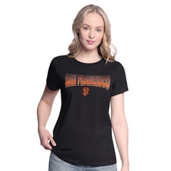 Black/Bright Heather Ceramic San Francisco Giants G-III 4Her by Carl Banks Women's T-Shirt and Hoodie Combo Pack
