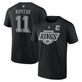 NHL Anze Kopitar Los Angeles Kings Fanatics Authentic Stack Name & Number T-Shirt