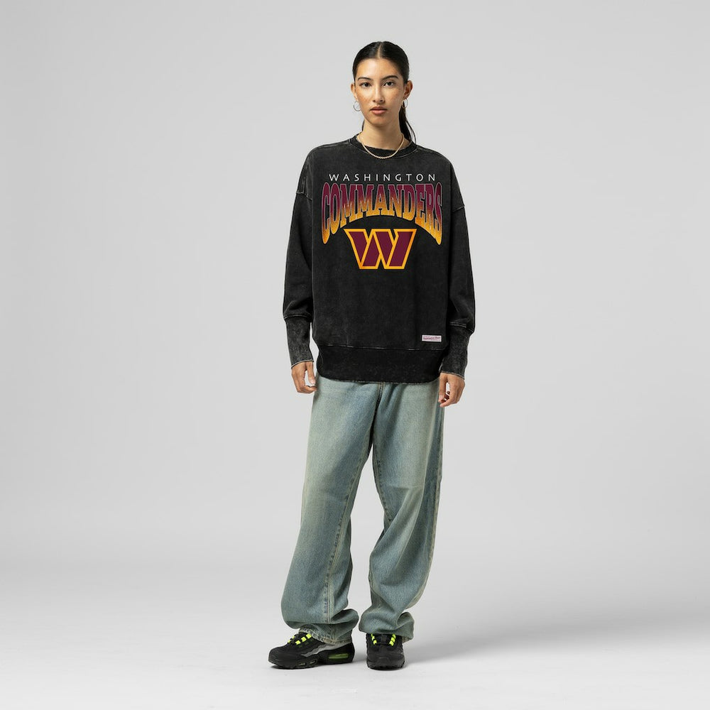 Women's Delineate Mineral Wash Crewneck Sweatshirt - Washington Commanders Sweatshirts